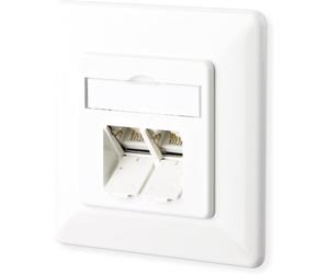 METZ CONNECT Connect E-DAT C6A 2 Port AP reinwhite Ethernet 130C380002-I