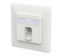 METZ CONNECT E-DAT C6A IDC - Scatola a 1 porta, UP, colore: Bianco traffico
