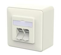 METZ CONNECT 130E380002-I e-DAT C6A LS 2 Port AP reinweiß