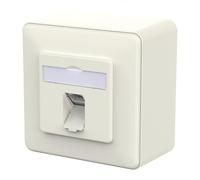 METZ CONNECT E-DAT C6A LS Barattolo a 1 porta, AP, bianco puro
