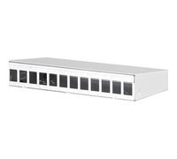 METZ CONNECT Keystone RAL9010 - Alloggiamento AP a 12 Porte, Bianco Puro
