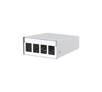 METZ CONNECT Keystone RAL9010 - Alloggiamento AP a 4 Porte, Colore: Bianco Puro