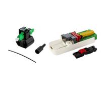 METZ CONNECT OpDAT FASTTM - Kit di connettori ibridi LC APC OS2, 20 Pezzi per vene, con Attrezzi Inclusi
