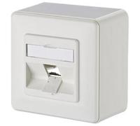 Metz Connect Presa di rete Da parete Non classificata 1 Porta Bianco puro