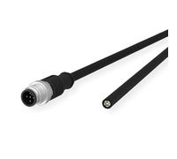 METZ CONNECT Sensore/attuatore codificato M12-ST A, estremità dritta, non schermata, 5 poli, PUR, 2 m