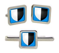 Metz (Francia) Quadrato Gemelli E Fermacravatta Set