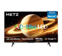 Metz MNH7000Z 65 Pollici QD-MiniLED Smart TV con Google TV - Matte Anti-Reflection, Full Array Local Dimming, Dolby Vision & Dolby Atmos, HDR10+, MEMC, UHD, DVB-T2, HEVC Main10 (2026 Nuovo Modello)