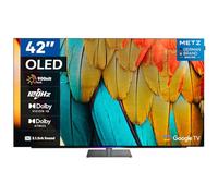 Metz MOD9500 Smart TV 42", OLED, Google TV, 4K 120Hz, HDR10+, Dolby Vision IQ, 6 Speakers 2.1 54W, Dolby Atmos, Base Girevole, Voice Control, DVB-T2/S2/C, HDMI, CI+, Nero