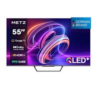 METZ Smart TV, MQD7500Z, 55" (139 cm), QLED, 4K UHD, HDR 10, Google TV, HDMI e USB, Sottile, Moderno, Nero [4 Anni di Garanzia]