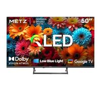 Metz TV QLED 50” 4K Smart Google TV 50MQF7500Z, HDR10+, Dolby Vision & Atmos, MEMC,VRR, Riduzione Luce Blu EyeCare, Telecomando Bluetooth, Sintonizzatore DVB-T2/C/S2