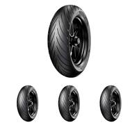 Metzeler 76803 Pneumatico 100/80-10 53L Roadtec Scooter Tl (Confezione da 4)