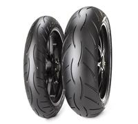 Metzeler Sportec M5 Interact 120 70 + 180 55 17 Coppia Pneumatici moto Gomme