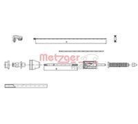 METZGER 10.0383 Cavo acceleratore