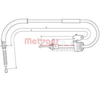 METZGER 10.4307 Cavo comando, Freno stazionamento per MINI