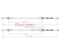 METZGER 10.9337 Cavo comando, Freno stazionamento per SMART