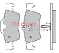 METZGER 1170049 Kit pastiglie freni Posteriore