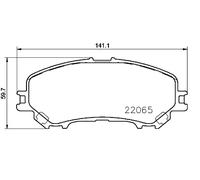 METZGER 1170835 Kit pastiglie freni