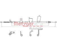 METZGER 17.0325 Cavo comando, Freno stazionamento per NISSAN