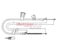 METZGER 17.1078 Cavo freno a mano