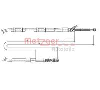 METZGER 17.1445 Cavo freno a mano