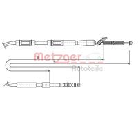 METZGER 17.1446 Cavo comando, Freno stazionamento per TOYOTA
