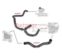 METZGER 2420072 Flessibile radiatore per FORD
