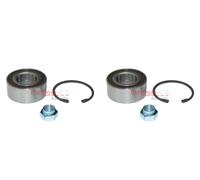 METZGER 2x Cuscinetto Ruota Mozzo Frontale per Peugeot 207 Cc 208 Opel Corsa WD