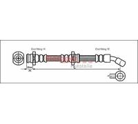 Tubo flessibile freno 4110073 METZGER per SUZUKI VITARA X-90 GRAND VITARA I