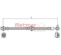 METZGER 4110132 Flessibile del freno per NISSAN