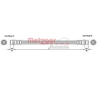 METZGER 4110251 Flessibile del freno per AUDI
