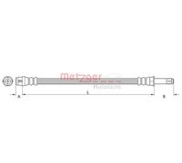 METZGER 4110448 Flessibile del freno per AUDI,PORSCHE