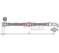 METZGER 4110871 Tubo freno