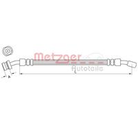 METZGER 4111029 Tubo freno