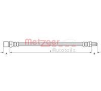 METZGER 4111379 Flessibile del freno per ALFA ROMEO