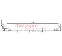 METZGER 4111486 Flessibile del freno per IVECO