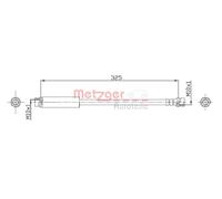 METZGER 4112320 Flessibile del freno per FORD