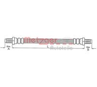 METZGER 4112328 Tubo freno