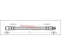 METZGER 4113257 Flessibile del freno per VW