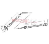 METZGER 4116217 Tubo freno