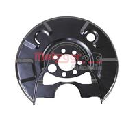 METZGER 6115187 Lamiera paraspruzzi, Disco freno per SEAT,VW