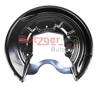 METZGER 6115229 Lamiera paraspruzzi, Disco freno per AUDI,SKODA,VW
