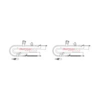 METZGER Bremsseilen Set Sinistra Destra Posteriore per Toyota Yaris Verso _NLP2_
