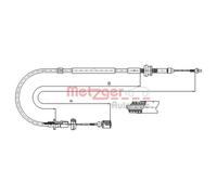 Metzger Cavo Del Gas per VW Golf 3 4 Vento