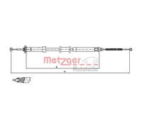 Metzger Cavo Freno a Mano Posteriore Destro per Fiat Panda