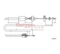 Metzger Cavo Frizione per Renault Megane Scénic