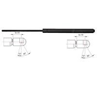 METZGER Gasfeder Dämpfer Heckklappe 830 N Passante Per VW Transporter IV Bus