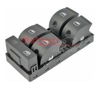 Metzger Interruttore per Alzacristalli per Audi A4 Seat Exeo