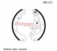 METZGER MG 418 Kit ganasce freno per OPEL