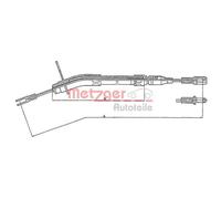 Metzger Posteriore Cavo Freno Mano per Mercedes /8
