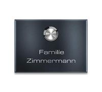 Metzler campanello wireless acciaio inox antracite RAL7016 IP67 lungo raggio resistente intemperie incisione personalizzata facile installazione design moderno casa pulsante luminoso compatto